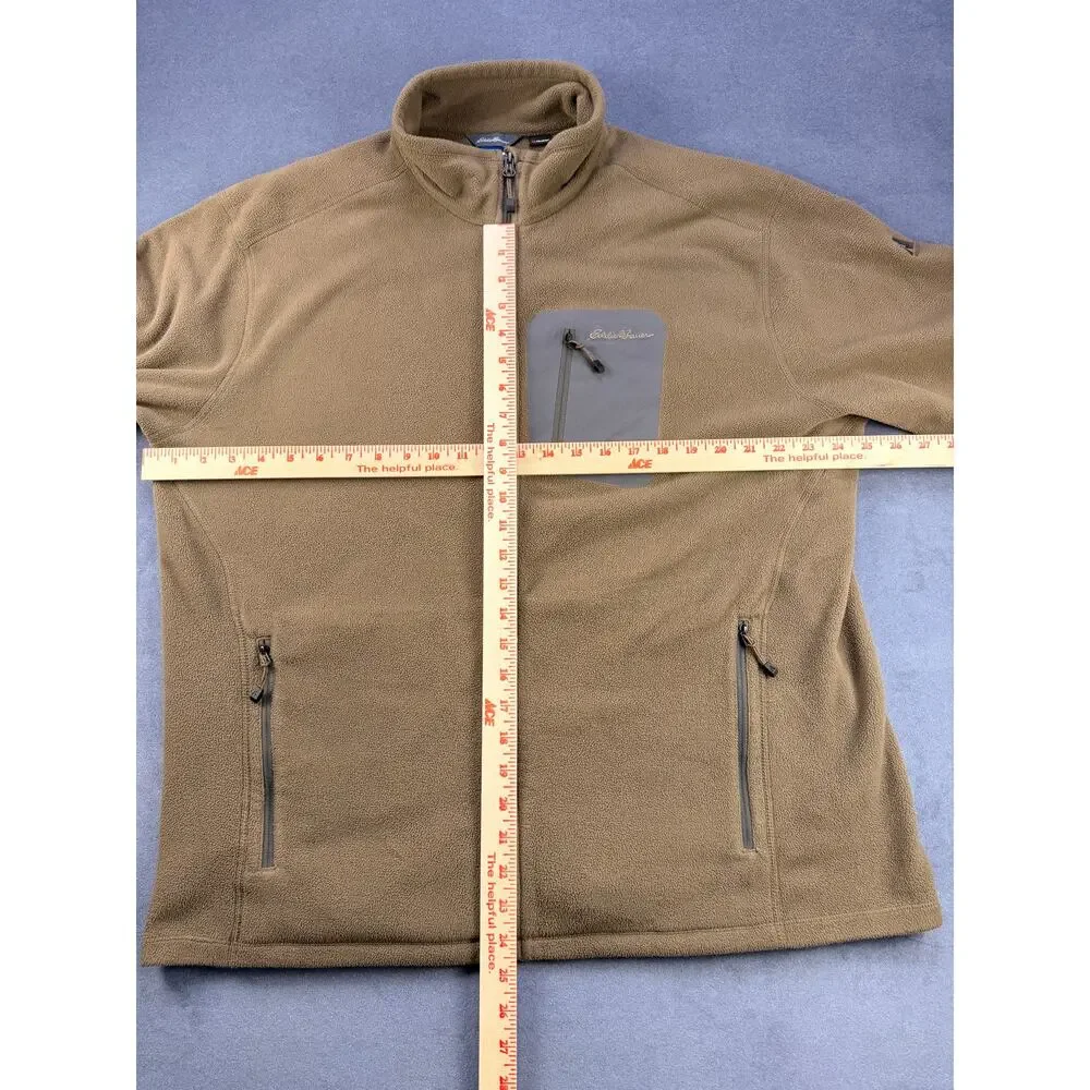 Eddie Bauer Ascent Polartec Fleece Jacket, Full Zip, Brown, Men's XL - Picture 4 of 6
